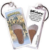 Philadelphia FootWhere® Souvenir Keychain. Made in USA-FootWhere® Souvenirs