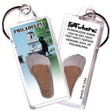 Philadelphia FootWhere® Souvenir Keychain. Made in USA-FootWhere® Souvenirs