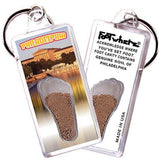 Philadelphia FootWhere® Souvenir Keychain. Made in USA-FootWhere® Souvenirs