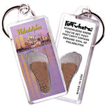 Load image into Gallery viewer, Philadelphia FootWhere® Souvenir Keychains. 6 Piece Set. Made in USA - FootWhere® Souvenir Shop
