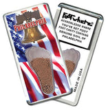 Philadelphia FootWhere® Souvenir Fridge Magnet. Made in USA-FootWhere® Souvenirs