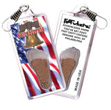 Philadelphia FootWhere® Souvenir Zipper-Pulls. 6 Piece Set. Made in USA - FootWhere® Souvenir Shop