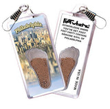 Philadelphia FootWhere® Souvenir Zipper-Pulls. 6 Piece Set. Made in USA - FootWhere® Souvenir Shop