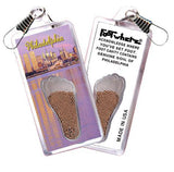 Philadelphia FootWhere® Souvenir Zipper-Pulls. 6 Piece Set. Made in USA - FootWhere® Souvenir Shop