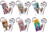 Philadelphia FootWhere® Souvenir Keychains. 6 Piece Set. Made in USA - FootWhere® Souvenir Shop