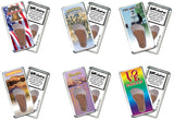 Philadelphia FootWhere® Souvenir Fridge Magnets. 6 Piece Set. Made in USA - FootWhere® Souvenir Shop