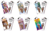 Philadelphia FootWhere® Souvenir Zipper-Pulls. 6 Piece Set. Made in USA - FootWhere® Souvenir Shop