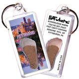 Pittsburgh FootWhere® Souvenir Keychains. 6 Piece Set. Made in USA - FootWhere® Souvenir Shop