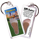 Load image into Gallery viewer, Pittsburgh FootWhere® Souvenir Keychains. 6 Piece Set. Made in USA - FootWhere® Souvenir Shop
