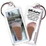 Load image into Gallery viewer, Pittsburgh FootWhere® Souvenir Keychain. Made in USA-FootWhere® Souvenirs
