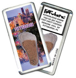 Pittsburgh FootWhere® Souvenir Fridge Magnets. 6 Piece Set. Made in USA - FootWhere® Souvenir Shop