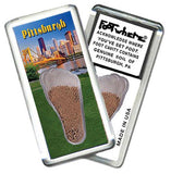 Pittsburgh FootWhere® Souvenir Fridge Magnets. 6 Piece Set. Made in USA - FootWhere® Souvenir Shop