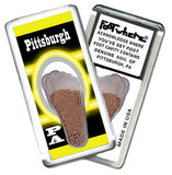 Pittsburgh FootWhere® Souvenir Fridge Magnets. 6 Piece Set. Made in USA - FootWhere® Souvenir Shop