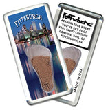 Pittsburgh FootWhere® Souvenir Fridge Magnets. 6 Piece Set. Made in USA - FootWhere® Souvenir Shop