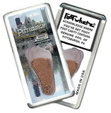 Pittsburgh FootWhere® Souvenir Fridge Magnets. 6 Piece Set. Made in USA - FootWhere® Souvenir Shop