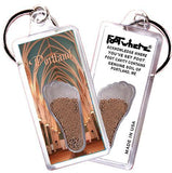 Portland, ME FootWhere® Souvenir Key Chain. Made in USA-FootWhere® Souvenirs
