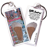 Portland, ME FootWhere® Souvenir Key Chain. Made in USA-FootWhere® Souvenirs