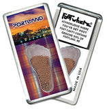 Portland, ME FootWhere® Souvenir Fridge Magnet. Made in USA-FootWhere® Souvenirs