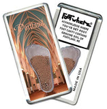 Portland, ME FootWhere® Souvenir Fridge Magnet. Made in USA-FootWhere® Souvenirs