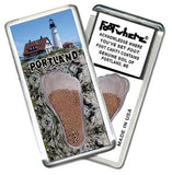 Portland, ME FootWhere® Souvenir Fridge Magnet. Made in USA-FootWhere® Souvenirs