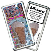 Portland, ME FootWhere® Souvenir Fridge Magnet. Made in USA-FootWhere® Souvenirs