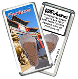 Portland, OR FootWhere® Souvenir Fridge Magnet. Made in USA-FootWhere® Souvenirs