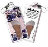 Portland, OR FootWhere® Souvenir Zipper-Pull. Made in USA-FootWhere® Souvenirs