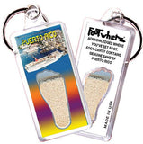 Puerto Rico FootWhere® Souvenir Keychains. 6 Piece Set. Made in USA - FootWhere® Souvenir Shop