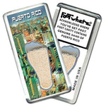 Load image into Gallery viewer, Puerto Rico FootWhere® Souvenir Magnet. Made in USA-FootWhere® Souvenirs
