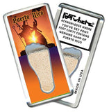 Puerto Rico FootWhere® Souvenir Magnet. Made in USA-FootWhere® Souvenirs