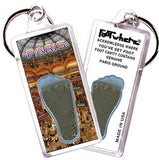 Paris FootWhere® Souvenir Key Chain. Made in USA-FootWhere® Souvenirs