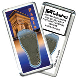 Paris FootWhere® Souvenir Fridge Magnets. 6 Piece Set. Made in USA - FootWhere® Souvenir Shop