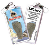 Palm Springs FootWhere® Souvenir Zipper-Pull. Made in USA-FootWhere® Souvenirs