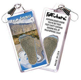 Palm Springs FootWhere® Souvenir Zipper-Pull. Made in USA-FootWhere® Souvenirs