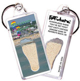 Rehoboth Beach, DE FootWhere® Keychain. Made in USA.-FootWhere® Souvenirs