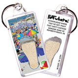 Rehoboth Beach, DE FootWhere® Keychain. Made in USA.-FootWhere® Souvenirs