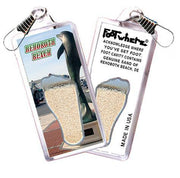 Rehoboth Beach, DE FootWhere® Souvenir Zipper-Pull. Made in USA-FootWhere® Souvenirs