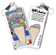 Rehoboth Beach, DE FootWhere® Souvenir Zipper-Pull. Made in USA-FootWhere® Souvenirs