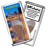 Rochester, NY FootWhere® Souvenir Magnet. Made in USA-FootWhere® Souvenirs