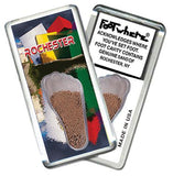 Rochester, NY FootWhere® Souvenir Magnet. Made in USA-FootWhere® Souvenirs