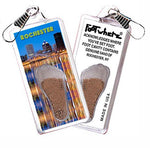 Load image into Gallery viewer, Rochester FootWhere® Souvenir Zipper-Pulls. 6 Piece Set. Made in USA-FootWhere® Souvenirs
