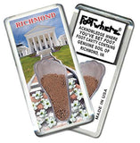 Richmond, VA FootWhere® Souvenir Fridge Magnet. Made in USA-FootWhere® Souvenirs