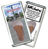 Richmond, VA FootWhere® Souvenir Fridge Magnet. Made in USA-FootWhere® Souvenirs