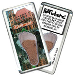 Richmond, VA FootWhere® Souvenir Fridge Magnet. Made in USA-FootWhere® Souvenirs