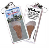 Richmond FootWhere® Souvenir Zipper-Pull. Made in USA-FootWhere® Souvenirs