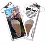 Load image into Gallery viewer, Richmond FootWhere® Souvenir Zipper-Pull. Made in USA-FootWhere® Souvenirs
