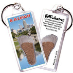 Load image into Gallery viewer, Raleigh FootWhere® Souvenir Keychain. Made in USA-FootWhere® Souvenirs
