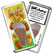 Raleigh FootWhere® Souvenir Fridge Magnet. Made in USA-FootWhere® Souvenirs