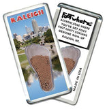 Raleigh FootWhere® Souvenir Fridge Magnet. Made in USA-FootWhere® Souvenirs