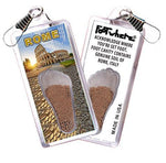 Load image into Gallery viewer, Rome, Italy FootWhere® Souvenir Zipper-Pull. Made in USA-FootWhere® Souvenirs
